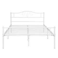 Double White Metal Bed Frame