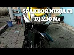 Tips memasang ban lebar pada motor matic. Spakbor Ninja Fi Di Mio M3 Youtube