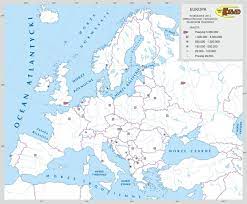 Mapa konturowa Europy polityczna... tylko proszę o bardzo wyraźną i dużą...  w załączniku... ma być wyraźna - Brainly.pl