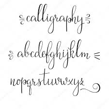 Calligraphy Cursive Alphabet Calligraphy Cursive Font