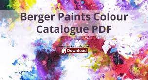 Berger Paints Colour Catalogue Pdf
