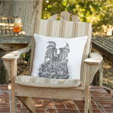 gothic skull outdoor pillows cushions