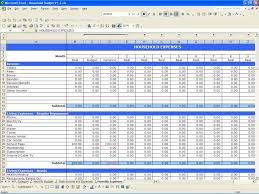 Home Budget Spreadsheet Templates Simple Household Template Open
