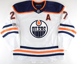 Find a new edmonton oilers jersey at fanatics. 2017 18 Milan Lucic Edmonton Oilers Game Worn Jersey Battle Of Alberta Photo Match Team Letter Gamewornauctions Net