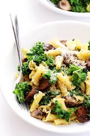 this pasta with italian sausage mushrooms and kale can actually be made vegetarian with one