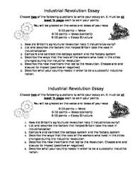 The industrial revolution was a major turning point in the history of our world and its transformation greatly influenced society as we know it today. Industrial Revolution Essay By World History Rocks Tpt