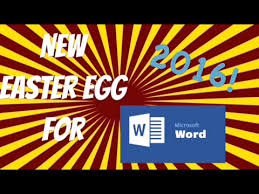 New Microsoft Word Easter Egg 2016 Youtube