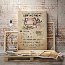 Sewing Room Framed Canvas