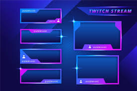 Free twitch overlays is your hub for free stream overlays, stream alerts, stream panels and stream looking for free twitch overlays? Free Vector Gradient Blue And Violet Twitch Stream Panels