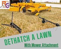 to dethatch your lawn with a lawn mower