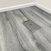 A laminate floor is a floating floor, which means it doesn't get nailed or glued to the subfloor. 1