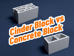 cinder block vs concrete block