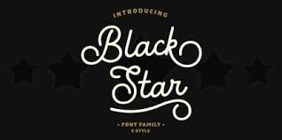 black star font weont desktop
