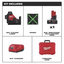 milwaukee m12 rechargeable green 360 3