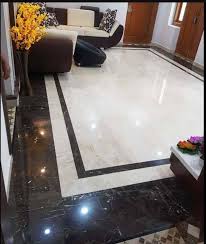 marble decoration with materials for
