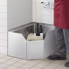 one compartment corner mop sink
