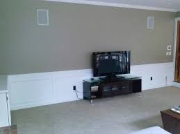 big empty wall behind flat screen tv