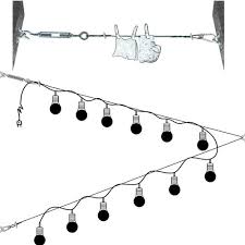 string lights hanging kit globe string