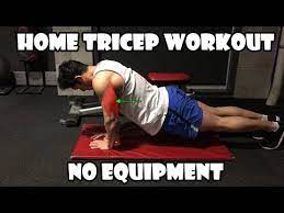 home tricep workout no equipment