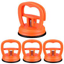 4 Pieces Car Dent Repair Tool Suction Cup Dent Puller Remover Car Body  Handle Lifters Dent Pullers Removers for Car Dent Repair, Glass, Tiles,  Mirror, Granite Lifting and Objects Moving (Orange)