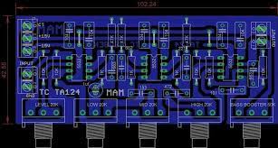 Part of his filter that is c1 and r1 from ground to input. Sharing Pcb Power Amplifier Tone Control Speaker Protector Etc You Can See All About Pcb Design Of Al Electronics Circuit Layout Design Circuit Board Design