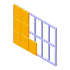 Room Drywall Icon Isometric Vector Wall