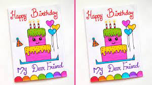 birthday card drawing how to draw