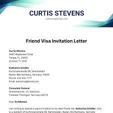 germany visa invitation letter template