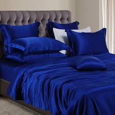 royal blue silk bed linen royal blue
