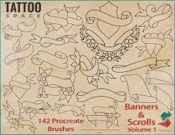 banners and scrolls tattoo space