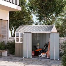 Outsunny 8x6ft Corrugated Metal Garden