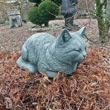 Sleeping Cat Statue Stone Cat Cat