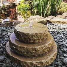 Solid Stone Water Feature Natural Rock