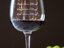 calorie indicating wine glass stuff