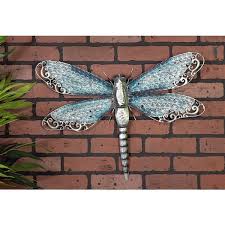 W Dragonfly Metal Wall Accent 363975 Rona
