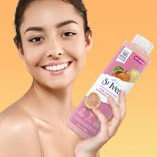 st ives exfoliating body wash pink