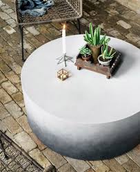 Concrete Outdoor Coffee Table Round