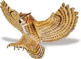 owl toy great horned owl miniature