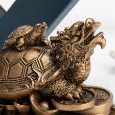 #polyvore #home #home decor #butterfly home decor #sea turtle home decor #blue home accessories #metal home decor #yellow home accessories. Feng Shui Resin Dragon Turtle With Small Buy Online In El Salvador At Desertcart