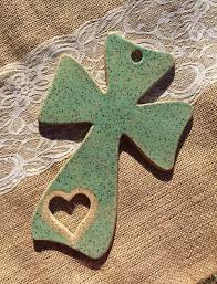 Wall Decor Pottery Cross Wall Hanging