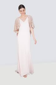 Rent Badgley Mischka Sequin Cape Gown In Jordan Designer 24