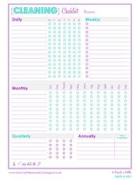 Chore Chart All Grown Up Cleaning Checklist Printable