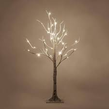 Lighted Artificial 3 Ft Birch Tree