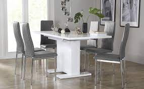 More and more we make trial, the more we will begin to spot which perfect and what doesn't. Osaka White High Gloss Extending Dining Table White Dining Table White Dining Chairs Dining Room Table Chairs