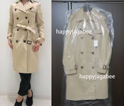 Details About Uniqlo Women Trench Coat Beige Olive Navy From Japan New 415317