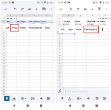 transpose rows and columns in google sheets
