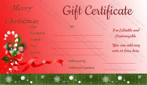 Santa Gift Certificate Under Fontanacountryinn Com