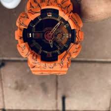 55.0 x 51.2 x 16.9 mm / 72 g; Casio G Shock Dragon Ball Z Ga 110jdb 1a4 51 2mm Case Orange Black Resin Watchcharts