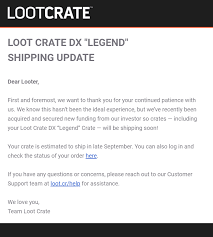 Loot Crate Dx News Hello Subscription