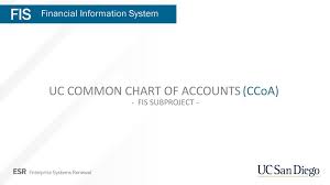 Uc Common Chart Of Accounts Ppt Download